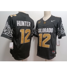 Colorado Buffaloes #12 Travis Hunter Black New Colorado Buffaloes #12 Travis Hunter Black New