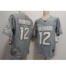 Colorado Buffaloes #12 Travis Hunter Gray New Colorado Buffaloes #12 Travis Hunter Gray New