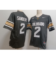 Colorado Buffaloes #2 Shedeur Sanders BlackWhite New Colorado Buffaloes #2 Shedeur Sanders BlackWhite New