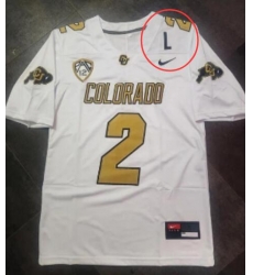 Colorado Buffaloes #2 Shedeur Sanders White 2023 FUSE L Patch Stitched Football Jersey Colorado Buffaloes #2 Shedeur Sanders White 2023 FUSE L Patch Stitched Football Jersey