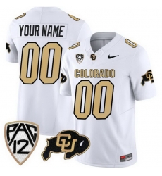 Colorado Buffaloes Active Player Custom White 2023 Fuse Stitched Football Jersey Colorado Buffaloes Active Player Custom White 2023 Fuse Stitched Football Jersey