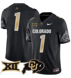 Men Colorado Buffaloes #1 Team Black Vapor Limited Stitched Football Jersey Men Colorado Buffaloes #1 Team Black Vapor Limited Stitched Football Jersey