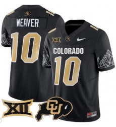 Men Colorado Buffaloes #10 Xavier Weaver Black Vapor Limited Stitched Football Jersey Men Colorado Buffaloes #10 Xavier Weaver Black Vapor Limited Stitched Football Jersey