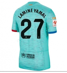 Men Barcelona #27 Lamine Yamal Away Jersey C Men Barcelona #27 Lamine Yamal Away Jersey C