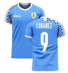Men Uruguay #9 Luis Suarez Soccer 2024 Jersey Blue II Men Uruguay #9 Luis Suarez Soccer 2024 Jersey Blue II
