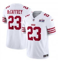 Youth San Francisco 49ers 23 Christian McCaffrey White 2023 F U S E Vapor Untouchable Limited Stitched Football 2024 Super Bowl LVIII Jersey Youth San Francisco 49ers 23 Christian McCaffrey White 2023 F U S E Vapor Untouchable Limited Stitched Football 2024 Super Bowl LVIII Jersey