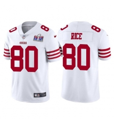 Youth San Francisco 49ers 80 Jerry Rice 2023 New White Vapor Untouchable Stitched Football 2024 Super Bowl LVIII Jersey Youth San Francisco 49ers 80 Jerry Rice 2023 New White Vapor Untouchable Stitched Football 2024 Super Bowl LVIII Jersey