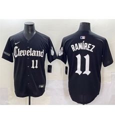 Men Cleveland Guardians 11 Jos E9 Ram EDrez Black Gothic Vapor Premier Limited Stitched Baseball Jersey Men Cleveland Guardians 11 Jos E9 Ram EDrez Black Gothic Vapor Premier Limited Stitched Baseball Jersey