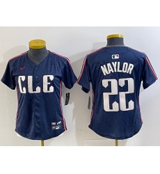 Women Cleveland Guardians 22 Josh Naylor Navy 2024 City Connect Limited Stitched jerseys Women Cleveland Guardians 22 Josh Naylor Navy 2024 City Connect Limited Stitched jerseys