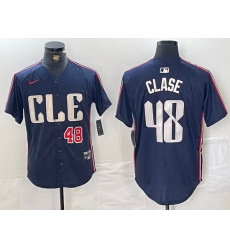 Youth Cleveland Guardians 48 Emmanuel Clase Navy 2024 City Connect Limited Stitched Baseball Jersey 9 Youth Cleveland Guardians 48 Emmanuel Clase Navy 2024 City Connect Limited Stitched Baseball Jersey 9