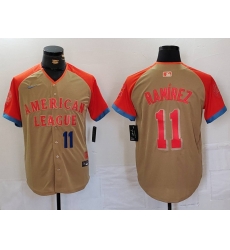 Men American League 11 Jos E9 Ram EDrez Cream 2024 All Star Limited Stitched Jersey 3 Men American League 11 Jos E9 Ram EDrez Cream 2024 All Star Limited Stitched Jersey 3