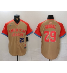 Men American League 29 Tarik Skubal Cream 2024 All Star Limited Stitched Baseball Jersey 7 Men American League 29 Tarik Skubal Cream 2024 All Star Limited Stitched Baseball Jersey 7
