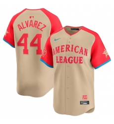 Men American League 44 Yordan Alvarez Cream 2024 All Star Limited Stitched Baseball Jersey Men American League 44 Yordan Alvarez Cream 2024 All Star Limited Stitched Baseball Jersey