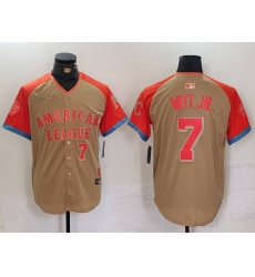 Men American League 7 Bobby Witt Jr Cream 2024 All Star Limited Stitched Jersey 6 Men American League 7 Bobby Witt Jr Cream 2024 All Star Limited Stitched Jersey 6