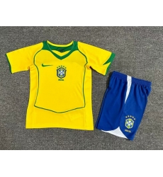 Youth Retro Soccer Jerseys Brazil Yellow Youth Retro Soccer Jerseys Brazil Yellow