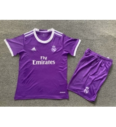 Youth Retro Soccer Jerseys Real Madrid CF Purple Youth Retro Soccer Jerseys Real Madrid CF Purple