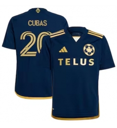 Men Vancouver Whitecaps FC Andres Cubas 2024 25 Away Replica Navy Men Vancouver Whitecaps FC Andres Cubas 2024 25 Away Replica Navy