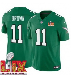Youth Philadelphia Eagles A.J. Brown #11 Kelly Green 2024 2025 Super Bowl LIX F U S E Stitched NFL Jersey Youth Philadelphia Eagles A.J. Brown #11 Kelly Green 2024 2025 Super Bowl LIX F U S E Stitched NFL Jersey