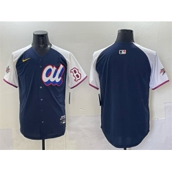 Men American League Boston Red Sox Blank Navy Alternate 2025 All Star Edition Limited Stitched Baseball Jersey